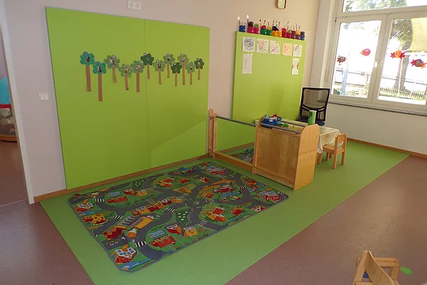 Gruppenraum mit Bauecke